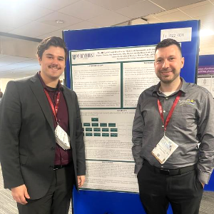 Dr. McKay and student at British Neuroscience Association Conference 