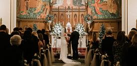 2022 Hurst Wedding in the Christ the King Chapel at Mercyhurst University