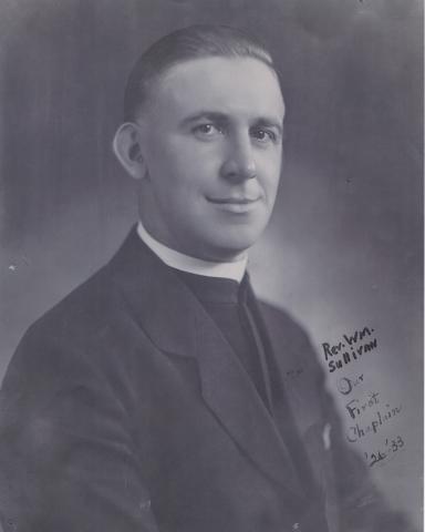 Portrait image of Rev. William Sullivan Chaplain in 1926-33