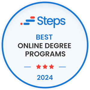 STEPS 2024 Best Online Degree Programs Badge