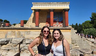 Students posing for a photo on Study Abroad trip