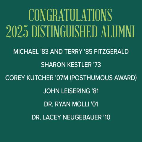 Distinguished Alumni Award Recipients 2025